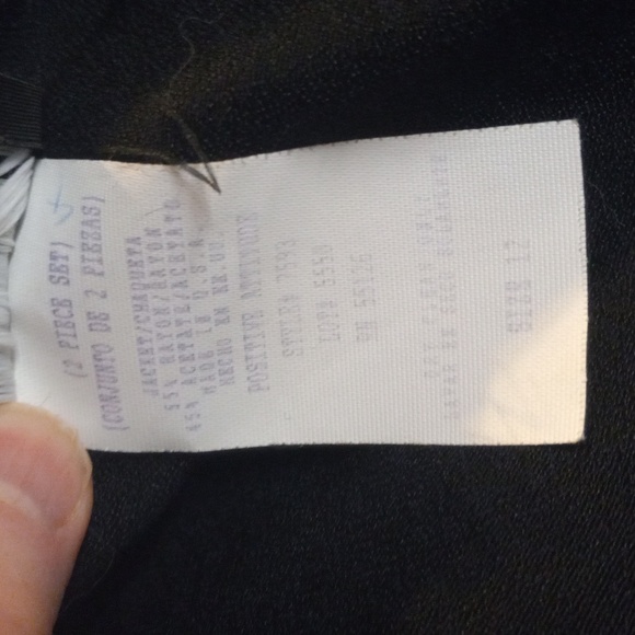 Positive Attitude 12 Cropped Jacket Black Gold Embroidered Regency - Picture 3 of 10